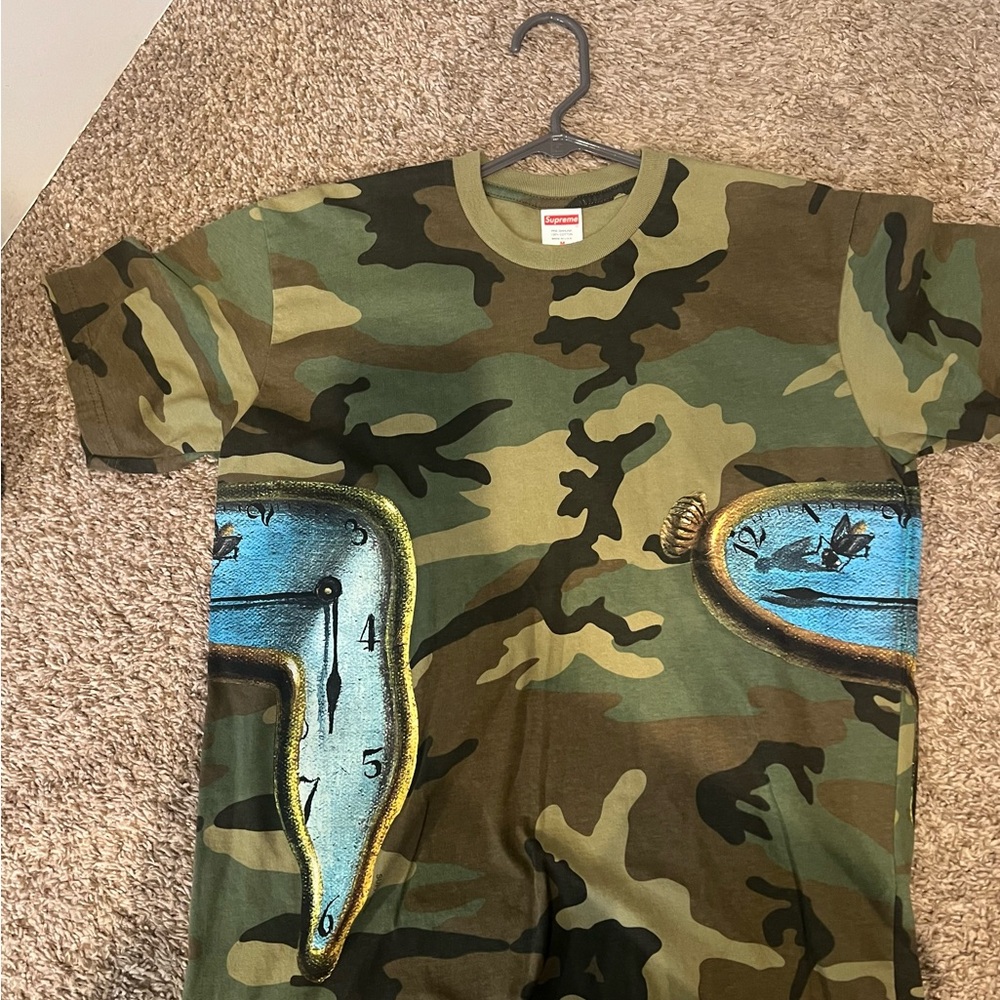 Supreme Green Camouflage T-Shirt
